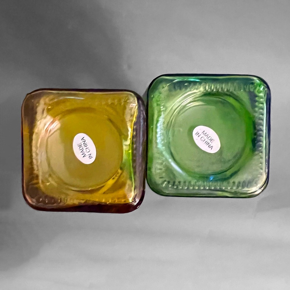 Yellow & Green Accent Bottles - Picture 3 of 3